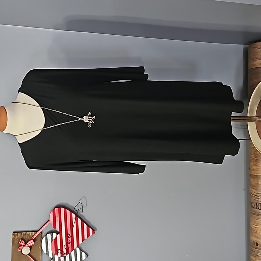 Bobbie Brooks,  black, long-sleeve,  dress,  soft , comfy, size XL